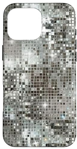 Ästhetische Discokugel 70er 80er Jahre Spiegelkugel Grafik Hülle für iPhone 16 Pro Max