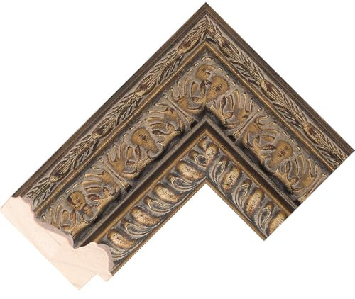 Customisable Bezel/Frame compatible with the Samsung Frame TV (55 inch) - Ornate Gold Frames (Florence Aged Gold 80mm)