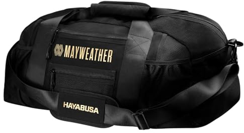 Hayabusa Mayweather Netz-Turnbeutel, Schwarz/Gold, 70 l