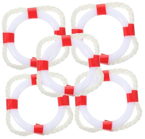 HEMOTON Rettungsring Modell 5 Stück Cooles Weißes Brett Einkaufszentrum Heimdekoration Dekoratives LKW Süße Raumdekoration Zimmerpflanzen Rettungsring Hängende Obstkörbe Für