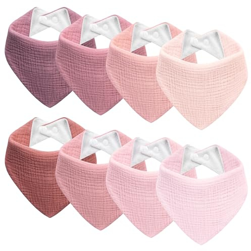 Kewlife gift Lätzchen Baby Musselin Dreieckstuch Baby Halstuch Verstellbare für Junge und Mädchen