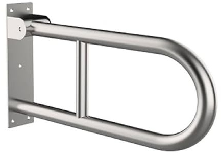 TOOSOAR Barra Baño Minusválido,Barra Abatible 60cm,Plegable, Capacidad de Carga 150kg,para Minusválidos,Ancianos y Embarazadas