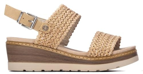 REFRESH - Sandalen Damen Gold - Bequeme und vielseitige Schuhe - Casual Mode - Modell 17520301 (Größe 39)