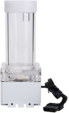 Ausla PC Water Cooling Pump with 3.5M Pump Head Integrated Water Tank for Custom Loop Cooling System High Speed 650L/H for Gaming PC (17cm)
