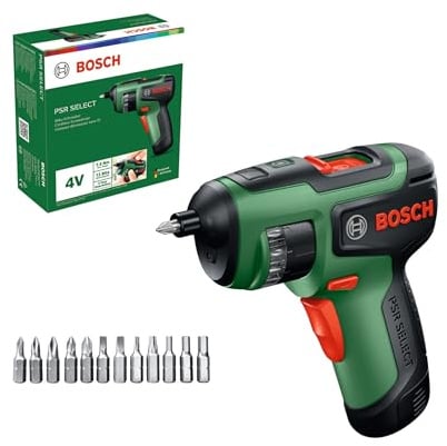 Bosch Avvitatore a batteria PSR SELECT (bit, batteria Compact Power BA 4V 2.0 Ah, scatola di cartone)