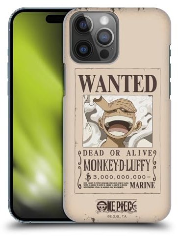 Head Case Designs Offizielle One Piece Luffy Gear 5 Poster Grafische Kunst Harte Rueckseiten Handyhülle Hülle Huelle kompatibel mit Apple iPhone 14 Pro Max