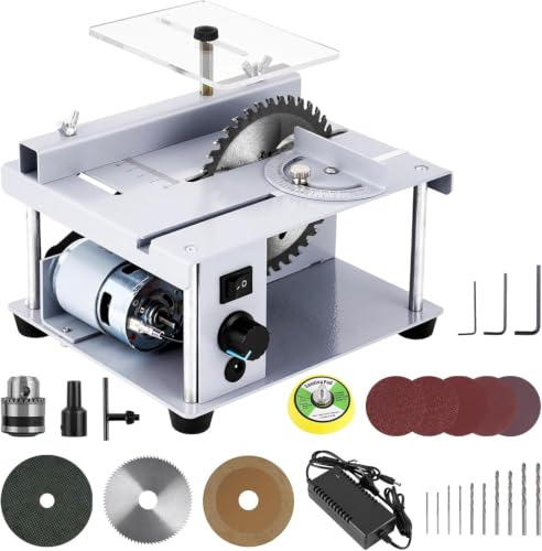 150w Mini Table Saw For Crafts - 5000 Rpm, 4-inch Blade For Precision Cutting, Ideal For Diy Projects, Model Making, Wood, Plastic & Pcb