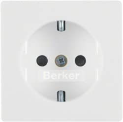 Hager - Tapa schuko qx protección infantil blanco polar