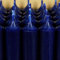 Bütic GmbH Stabkerzen durchgefärbt 180mm x Ø 22mm - Kerzen hochgereinigt, Brenndauer 8h, geruchsneutral, rußarm mit rückstandsfreiem Abbrand, Farbe:Dunkelblau, Set mit:8 Stück