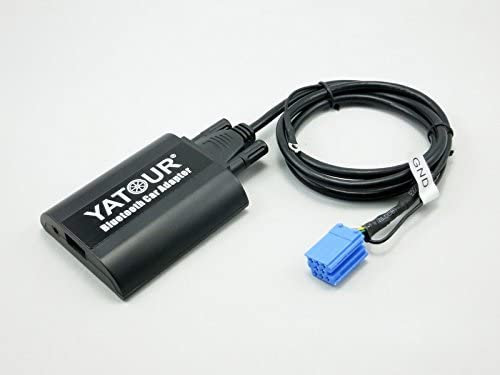 SHINE Bluetooth-Adapter Kompatibel für VOLKSWAGE Skoda Seat, Digital Auto Stereo Aux Interface mit USB Ladekabel 3,5 mm Audio Eingang für 8 Pin 1998-2009 (BTA-VW8)