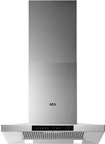 AEG 6000 Series Pyramid Chimney Cooker Hood DKB5660HM, 60cm, Hob2Hood, Breeze Vent Capacity 779 (m³/h) (dB) 55/38, Washable Filter, Electronic Touch Control, 3 Speed Settings, Class A, Stainless Steel