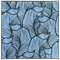 Eurodeco Paneele aus Polystyrol XPS, Deckenpaneele, 3D Wandpaneele, Styropor Dekoren, Decken Retro Vintage Wandverkleidung, 3mm dick - 50x50cm (4m²-16 Stück, Glamour V1 Blau)