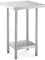 Royal Catering Edelstahltisch Fläche 61 x 61 cm Tragkraft 150 kg Ebenen 2 Edelstahl Arbeistisch
