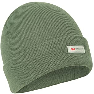 Mountain Warehouse Womens Thinsulate Knitted Beanie - Warm & Cosy, Knitted Cap - Best for Autumn Winter, Outdoors, Hiking & Trekking Green S - M