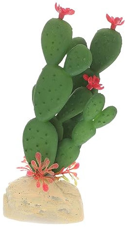 Ipetboom Cactus D'aquarium Simulation Succulente Artificiel Usine De Simulation Décor De Verdure Kit De Terrarium pour Succulentes Décoration De Reptiles D'aquarium Ornements Pot De Fleur