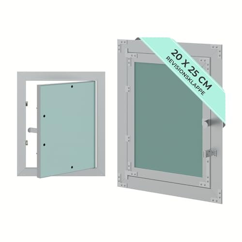 HAGO24 Revisionsklappe 20x25 cm I Hochwertige Revisionstür aus Aluminium & Gipskarton I Robuste Stromkasten Verkleidung I Wartungsklappe für Wartungen, Reinigung & Zugang zu Leitungen