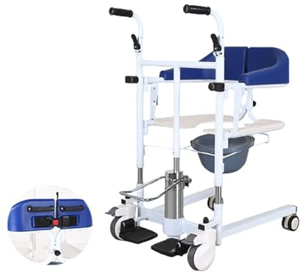 toilettenstuhl mit rollen,Hydraulischer Patientenlifter Rollstuhl,duschstuhl für senioren,patientenlifter,rollatoren für senioren,mit 180° geteiltem Sitz A