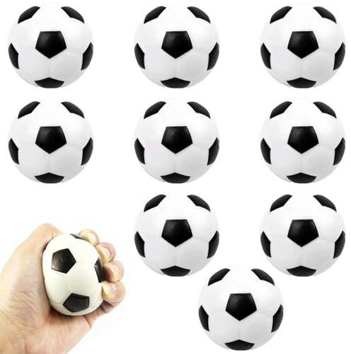9 Stück Mini Fussball, weiche Mini Fussball, Kann Für Stressabbau, Fussball Deko, Softballfußball,Football Party