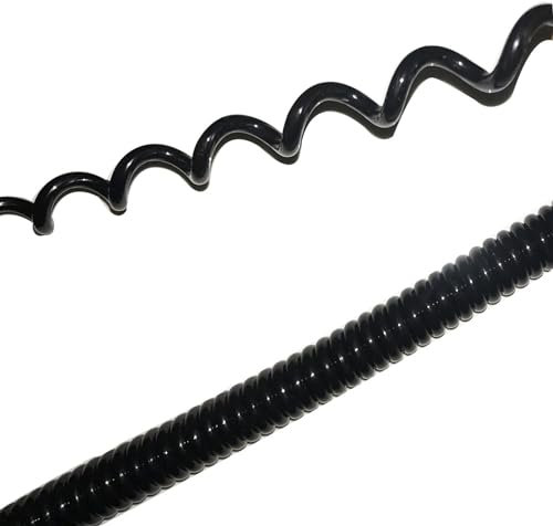 Cavo a molla telescopico, cavo a molla, filo estensibile a spirale da 0,2 mm2 a 8 conduttori, filo di rete estensibile da 1 metro, 2 metri, 3 metri a spirale (dimensioni: allungamento da 1 metro)