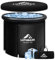 LUTHBAXE Cold Plunge Tub | XXL Upgraded 136 Gallon Ice Bathtub with Cover and Inflator | Portable Ice Tub with 5 Layers Surface Tech | Inflatable Tub for Outdoor and Camping