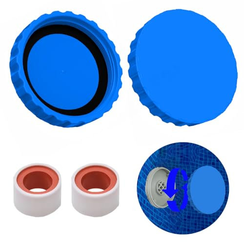 Set Di Chiusura Invernale Piscine,2 Tappi Invernali Per Piscina Con Guarnizioni Abbinate,Chiusura Invernale Piscina,Accessori Per Piscina Per Intex e Bestway,Resistente Al Gelo e A Tenuta Stagna