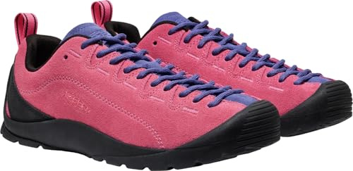KEEN Women's Jasper Low Height Climbing Approach Style Sneakers, Pink Lemonade/Skipper Blue, 6