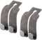 YGCQFH 2 Pcs Car Hooks, Car Seat Hooks Car Seat Back Double Hook Car Headrest Hook, Car Seat Hooks for Headrest, Car Bag Hook, Car Seat Hook for Bags, Purses, Handbags(Grey)