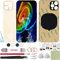 ReuWeu Back Rear Cover Glass Replacement Compatible with iPhone 12 Pro 6.1 + Professional Tools (Gold)