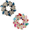 TYXHXTF 2 Stück Broschen, Strass Brosch, Blumenstrauß Brosche, Kristall Brosche, Girlande Strass Broschen, Brosche Damen, Elegante Brosche Anstecknadel, für Damen Kleidung