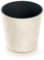 Tymar Vaso da fiori con inserto, grande fioriera in plastica, forma rotonda, per interni ed esterni (crema cemento; ø 30 cm)