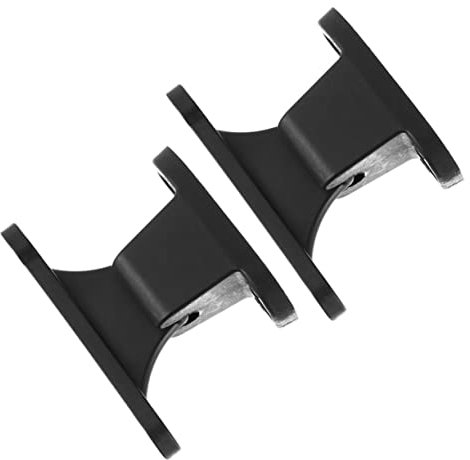 ULTECHNOVO 1set T-shaped Warehouse Door Suction Door Catch Stops Sewer Latches Holders Door Stoppers Door Blocker Boat outside Magnetic Plunge Door Holder Camper Draft Stopper Kit Black 2pcs