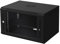 ECD Germany Netzwerkschrank 6 HE, Serverschrank 19 Zoll, Schwarz, Wandmontage, 450 mm Tiefe, 600 x 370 x 450 mm, voll montiert, Server Gehäuse mit abschließbarer Sicherheitsglastür, Traglast 60 kg