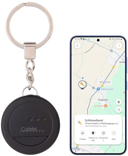 Callstel Schlüsselfinder: Mini-Schlüssel- und Gegenstandfinder, komp. zur SmartThings-App, IP65 (Tags, SmartThings Find GPS Tracker, Kfz)