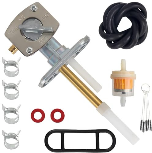 Qiuwanzia Robinet d'essence pour Kawasaki KLF220 300 400 Bayou ATV 1988-2005 Réservoir d'essence KLF220 KLF250 KLF300 KLF400 pour Yamaha TTR90 TTR125 TTR225 TTR230 pour Suzuki DRZ400 FZR600 LT80