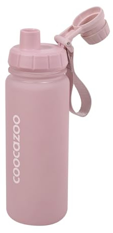 coocazoo Tritan-Trinkflasche, Rose, Drehverschluss, aus Tritan, für Schule & Freizeit, für kohlensäurehaltige Getränke geeignet, recyclebar, 750 ml