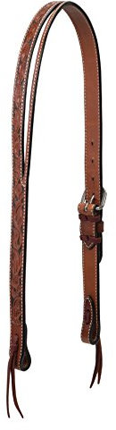 Turquoise Cross Unisex-Erwachsene Belt Headstall Weaver Ledergürtel mit Blumenmuster, geschnitzt, 2,5 cm, Türkis/Ausflug, einfarbig (Getaway Solids), 1