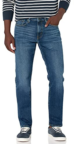 Amazon Essentials Men's Athletic-Fit Stretch Jeans - Discontinued Colours, Vintage Wash, 31W / 32L