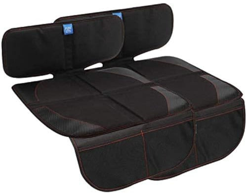 Autositzschutz für Baby Kind 2 Packs Schwarz,Wasserdichter Sitzschutz mit dickster Polsterung für Baby Auto,Hundematte,Abdeckkissen Schützt Automobil Fahrzeug Leder