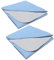 TESTEL Inkontinenzauflage, Schutzauflage, ca 75x75cm, wasserdicht, waschbar, Saugvlies, 52% Polyester 48% Baumwolle, Blau