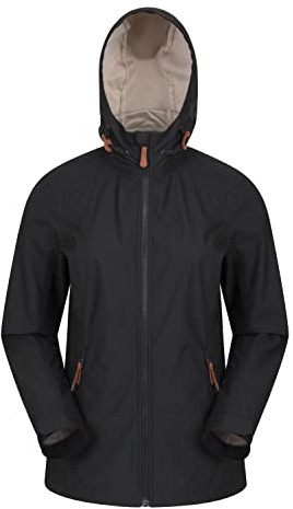 Mountain Warehouse Iona Womens Water Resistant Softshell Jacket - Breathable, Lightweight - For Spring Summer Black Women's Size 12