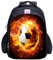 MATMO Fußball-Rucksack für Jungen, Fußball-Druck, cooles Fußball-Muster, Schultasche, Fußballtasche 1, One_Size, Cartoon