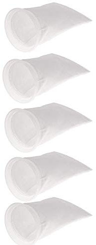 POFET 5 Stück 200 Mikron Aquarium Aquarium Marine Sumpf Filz Vorfilter Socken Filterbeutel - 100um