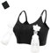 Springcmy Women Hands Free Breast Pump Breast Feeding Pump Pumping Breastpump Maternity Nursing Bra(Black, XL)