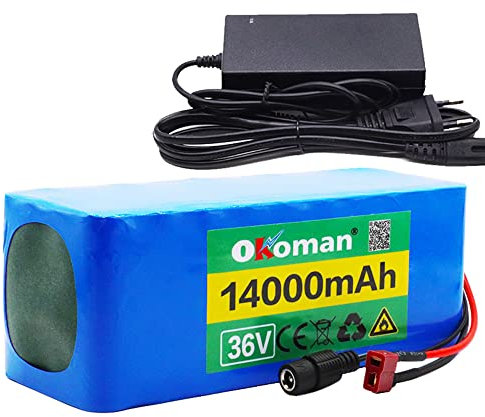 E-Bike Akku 36v 10S4P 14ah 500w Hohe Leistung 36v 18650 Li-Ionen-Akku 14000mah Elektroroller BMS + Ladegerät