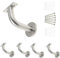 EAI Handrail Brackets for Stair Banister | Heavy Duty Hand Rail Brackets | Satin Stainless Steel | Pack of 5