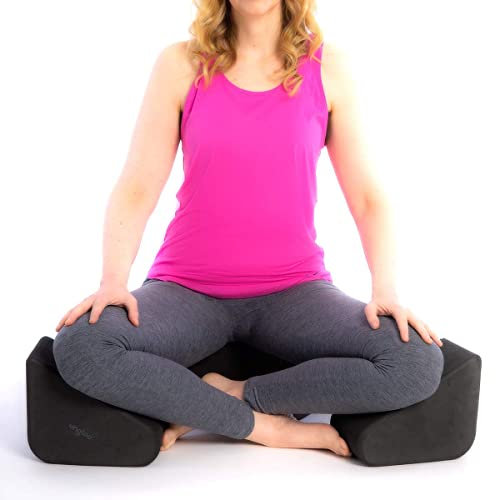 Ungloo Yoga- und Meditationsblock | leichte Premium-EVA-Schaum-Yoga-Blöcke | hochdichte, rutschfeste Meditations-Nackenrolle für Pilates, Stretching und Meditation (1 Paar)