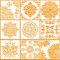 ZUZGO Schablone Mandala Groß 30cm x 30cm Wandschablone Wiederverwendbare Wandgestaltung Dotting Set für Malen Holz Stein Stoffen Metall Möbeln (9 Stück)