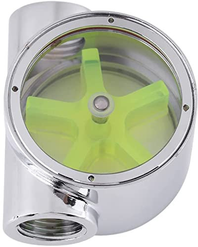 CENPEK Durchflussmesser, Wolframlegierung, G1/4 Standardgewinde auf Innengewinde, Computer-Wasserkühlung, Durchflussanzeige