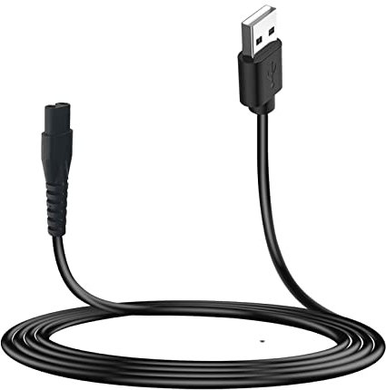MEROM USB Charger Cable Replacement Shaver Charger Cord Compatible with Skull Pitbull Gold PRO Men’s Electric Head and Face Shaver Power Adapter