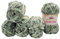 Chenille 5 x 100 Gramm Himalaya Dolphin Tweed Strickwolle, 500 Gramm Baby- Wolle zweifarbig gesprenkelt (pistazie grau 92013)